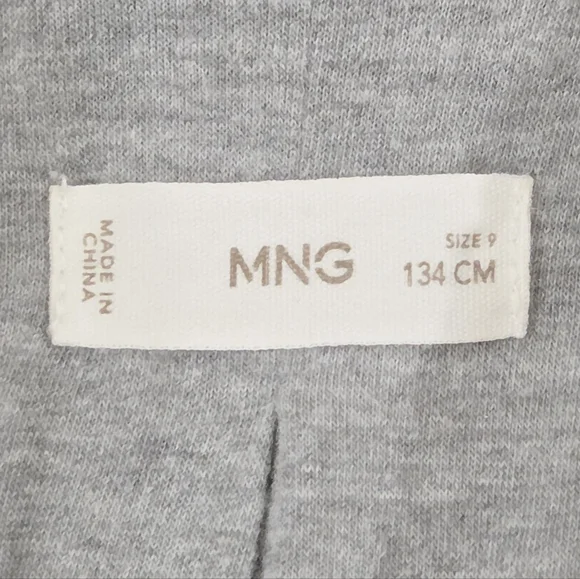 MANGO Faux Shearling Girl Coat Ivory Size 9 - Picture 6 of 6